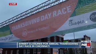 Street closures for Thanksgiving Day race in Cincinnati