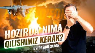 HOZIRDA NIMA QILISHIMIZ KERAK - ABU SALOH #abusaloh #abu_saloh #shom_minbari #falastin #aqso #yahudi