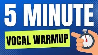 5 MINUTE VOCAL WARM UP: Vocal Exercises For Guys