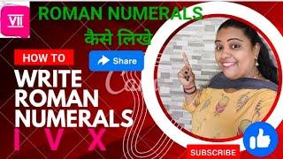 @sandhyaspathshala3343@learning @education@ Mathematics @how to write Roman Numerals