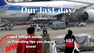 2024 Tokyo Japan Vlog - Our last day at Tokyo! (Narita T1 Shops, ANA Inflight meals)