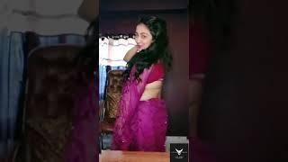 Dance in purple saree outlook #bigo #tango #imo #periscope