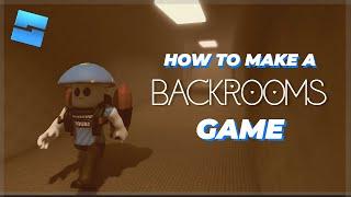 How to make THE BACKROOMS│Roblox Studio