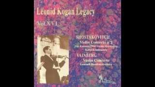 Leonid Kogan - Vainberg: Violin Concerto in G minor Op.67, I. Allegro molto