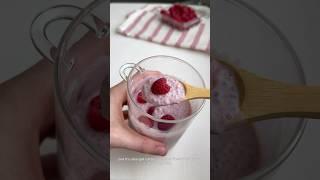 High protein raspberry chia pudding
