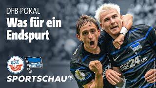 Hansa Rostock - Hertha BSC Highlights DFB-Pokal | Sportschau Fußball