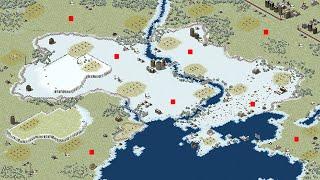 Red Alert 2 Yuri Revenge - Extra Hard AI 1vs7 - UK 73 - Frozen Ukraine ICBM