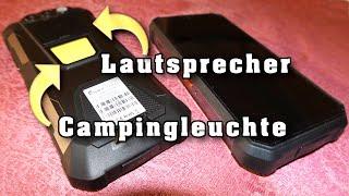 Fossibot F106 pro Outdoor Smartphone mit Campingleuchte und großen Lautsprecher!