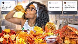 ANSWERING SPICY MOST ASKED QUESTIONS + SEAFOOD MUKBANG ️