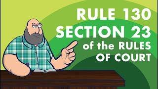 [EVIDENCE] Rule 130 Section 23 of the Rules of Court