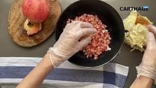 Tunisia's Healthy Breakfast: "Zamit" with Pomegranate Seeds