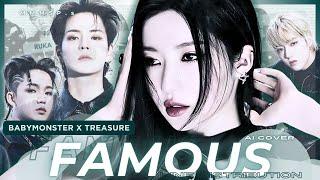 [ BABYMONSTER  x  TREASURE  AI COVER || MMMSP.s ]  FAMOUS  x  ORG. by ALLDAY PROJECT