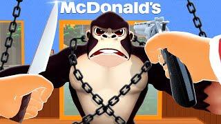 Serving GORILLA Meat at McDonald's - Cooking Clash VR