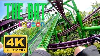 The Bat Roller Coaster (4K) POV - Lagoon Amusement Park