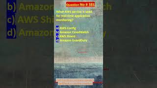 Question No. 381 | AWS Solutions Architect Associate Certification Practice Questions | #aws #shorts