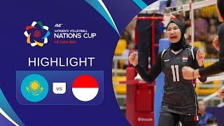 Kazakhstan 3-0 Indonesia | Highlight Final AVC Women's Nations Cup 2025 | Moji