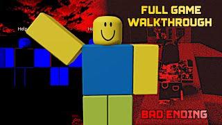 ROBLOX A Stereotypical Obby - Full Game Walkthrough [ BAD ENDING ]