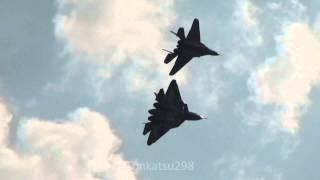 Su-57 PAK-FA / T-50 Russian Air Force 100th Anniversary Air Show 2012 Aug.12