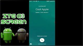 ZTE Blade A3 2020 (NFC) incoming call/ screen video