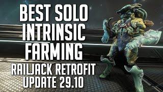 THE BEST SOLO INTRINSIC FARM | WARFRAME RAILJACK RETROFIT (UPDATE 29.10)