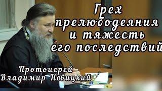 Грех прелюбодеяния и тяжесть его последствий. Протоиерей Владимир Новицкий