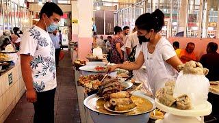 STREET FOOD IN UZBEKISTAN!! KUILIK Bazaar! Tashkent