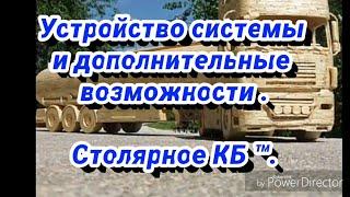 Система " Столярное КБ ™" устройство и дополнительные возможности .