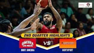 BRGY. GINEBRA vs. NORTHPORT SEMIS G5 | 2ND QUARTER HIGHLIGHTS | PBA SEASON 49 COMMISSIONER’S CUP