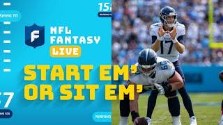 Week 2's Starts & Sits: QBs & WRs | NFL Fantasy Live