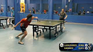 1.Станислав ГОЛОВАНОВ - Дмитрий БОБРОВ Клуб АртТТ #tabletennis #настольныйтеннис