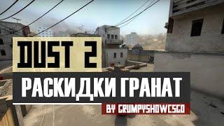 CS:GO Раскидки гранат на карте de_Dust2