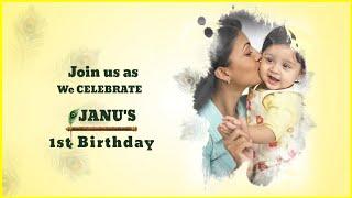 First Birthday Invitation|Birthday Invitation Video Editing Kinemaster|Birthday Invitation Template