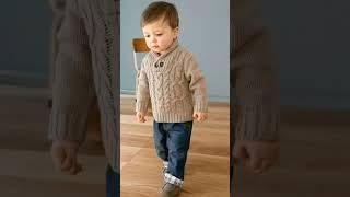 stylish baby handknitting sweater design