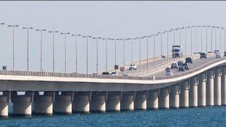 Saudi Arabia (Dammam) to Bahrain. King Fahd Causeway. Road experience. Bahrain bridge