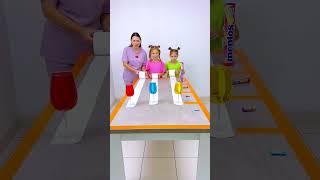 The Wet Toilet Paper is Problem Challenge #shorts Eva Alisa Family Shorts