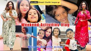 Diwali Outfit Ideas 2024🪔| Weekend Activities vlog️