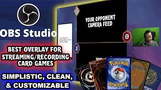 OBS Studio Tutorial Overlay Setup for Webcam Trading Card Game Matches