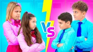 BOYS vs. GIRLS CHALLENGE at School