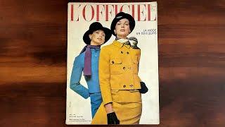 L'Officiel April 1967 Dior, Courreges, Cardin, Saint Laurent | ASMR Magazine Flip Through