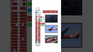 AirAsia Flight 8501 passenger fatality seat map layout #planecrash #airasia #airdisaster #aircrash