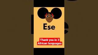 Thank you in #igbo #yoruba and #hausa .
