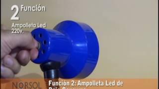 Norsol. Ampolleta LED triple función