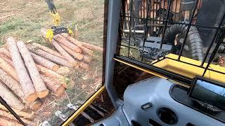 Tigercat 1075c inside cab.