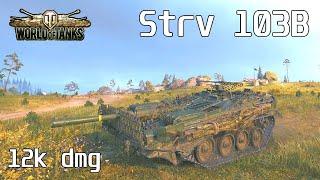 Strv 103B, 12K Damage, 7 Kills, Karelia - World of Tanks