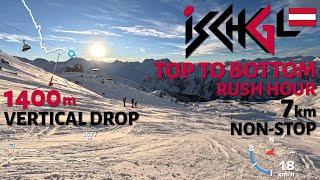 Skiing Top to Bottom in Ischgl, Austria - Ischgl Valley Run - 4K with GoPro Hero 11