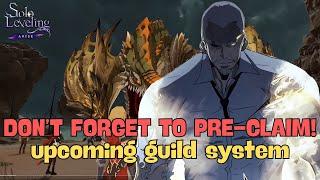 Solo Leveling Arise: Pre-claim your Guild name - Upcoming Guild System