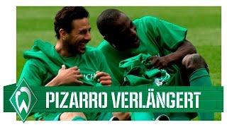 "Möchte mich bedanken!" | Claudio Pizarro bis 2017 bei Werder