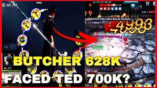 HOW HARD TO FIGHT TED 700K? PLUS BACKHAND VS BUTCHER TEAM! - Mir4