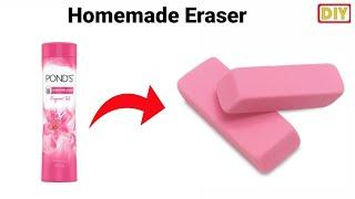 How to make Eraser/clay type Eraser at home easily making/how to make Kneaded Eraser/homemade Eraser