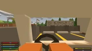 Unturned Gameplay #2 ( Exploding an Ambulance Car)